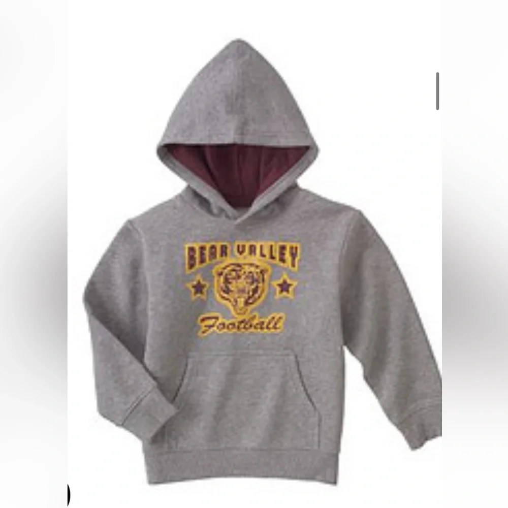 NWT Gymboree Varsity Football Bear Valley Football Hooded Sweatshirt Size 5 2007